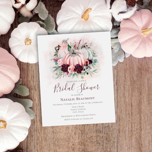 Budget Herbst Pumpkin Bridal Dusche Einladung (Von Creator hochgeladen)