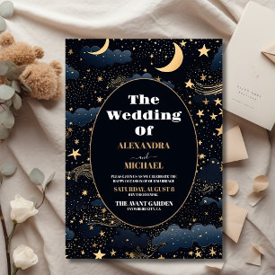 Budget Himmelsblau Sterne Mond Hochzeit