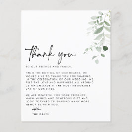 BUDGET Hochzeit Foto Danke Karte