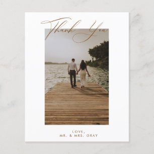 BUDGET Hochzeit Foto Danksagungskarte Flyer