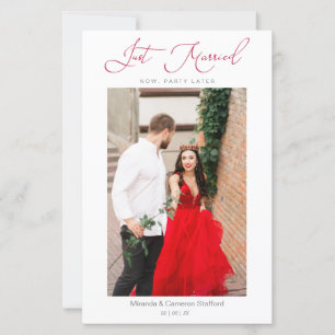 Budget Hochzeit Just Married Elopement Foto 