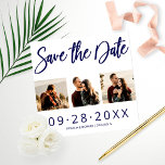 Budget Hochzeit speichern Datum 3 Foto Collage<br><div class="desc">BITTE BEACHTEN SIE: Dieses Budget beinhaltet Save the Date keine Umschläge,  kann auf 12x18 Einladungen oder Postkarten übertragen werden.</div>