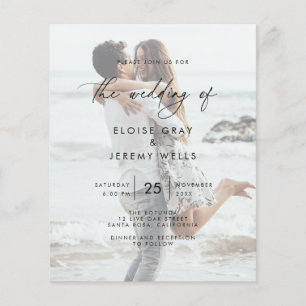 Budget-Hochzeitseinladungsflyer Flyer