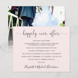 Budget Hochzeitsempfang Foto Rosa Einladung