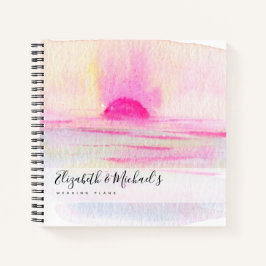 Budget Hochzeitsplaner Personalisiert Trendy Moder Notizbuch