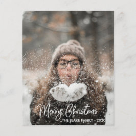 Budget Holiday Foto Card | Moderne Weihnachten Flyer