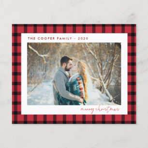 Budget Holiday Foto Card Moderne Weihnachten Flyer