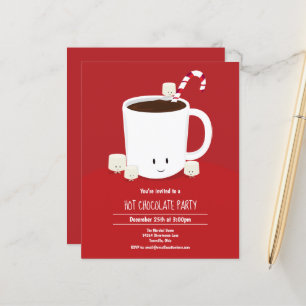 Budget Hot Chocolate Weihnachten Party Einladung