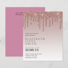 BUDGET Hübsch Girly Brautparty lädt Glitzer ein