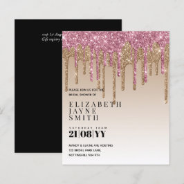 BUDGET Hübsch Girly Brautparty lädt Glitzer ein