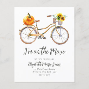 Budget Ich habe Pumpkin Sonnenblumen Fahrrad beweg