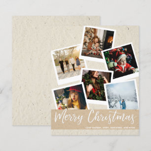 Budget Imitate Kraft Instant Multi Foto Weihnachte