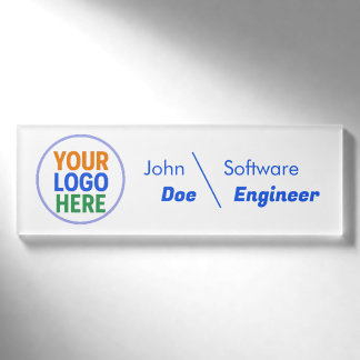 Budget individuelles Logo Mitarbeiternamensschild Namenschild