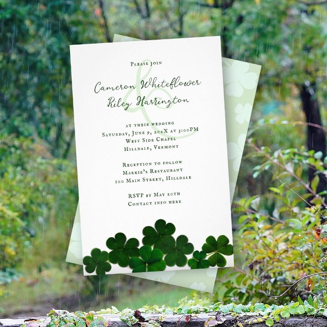 Budget Irish Wedding Einladung Flyer (Von Creator hochgeladen)