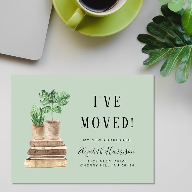 Budget I've Moved Boho Sage Moving Announcement (Von Creator hochgeladen)