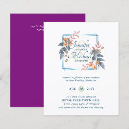 BUDGET Jardin Feuilles Mariages de automne Invitat