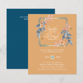 BUDGET Jardin Feuilles Mariages de automne Invitat