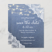 Budget Jean, Lace & Lights Save the Date V2