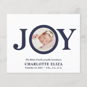 BUDGET Join White Navy Foto Baby First Christmas