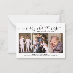 Budget Joyeux Noël 3 Photo Holiday Carte de déména