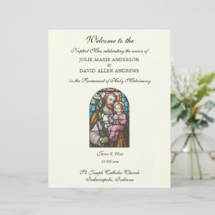 Budget Katholisches Hochzeitsprogramm     Briefbogen