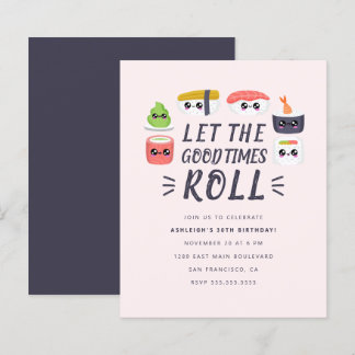 Budget Kawaii Sushi Rolls Birthday Party