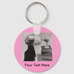 Budget Key Chain Retro 1960er Beehive Hairdo Schlüsselanhänger