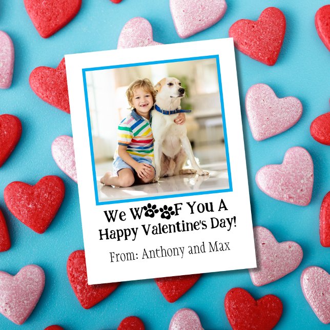 Budget Kinder Hunde Foto Klassenzimmer Valentinsta Mitteilungskarte (Von Creator hochgeladen)