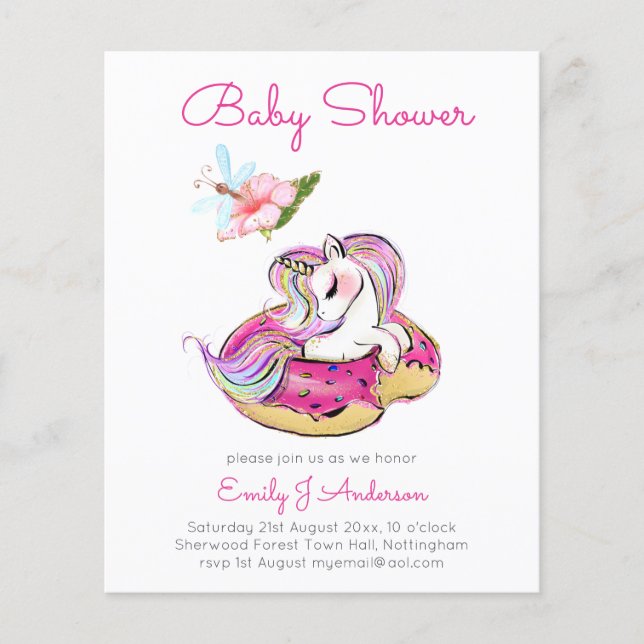 BUDGET Kinderdusche Niedlich Einhorn Donut Girls P (Vorderseite)