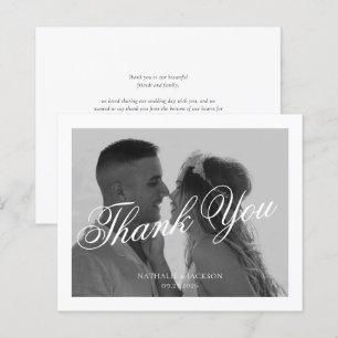 BUDGET Klassische elegante Schriftzug-Foto-Hochzei
