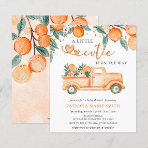 Budget Kleine Süsse Orangefarbene Babydusche Einla