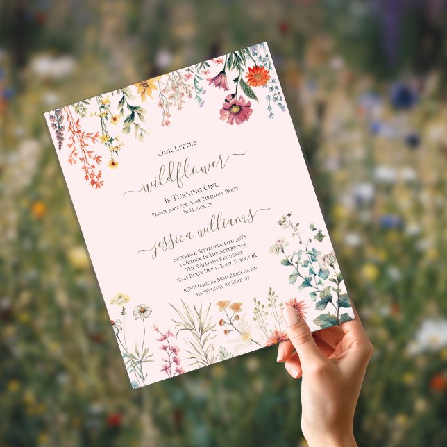 Budget Kleine Wildblume drehen einen 1. Geburtstag (Von Creator hochgeladen)