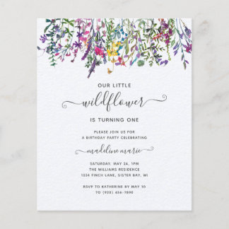 BUDGET Kleine Wildblume Geburtstagsparty