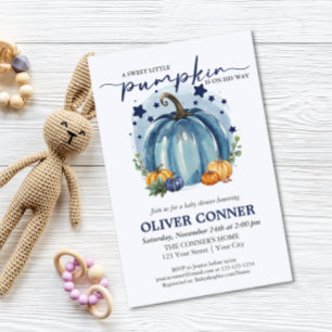 BUDGET Kleiner Kürbisjunge Baby Shower Einladung Flyer