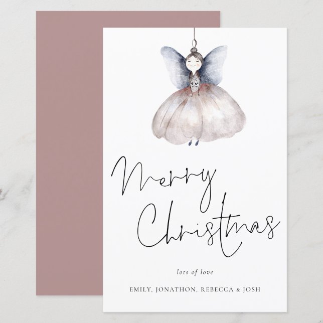Budget Künstlerisch Fairy Minimalistisch Frohe Wei (Vorne/Hinten)