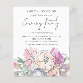 Budget Künstlerisch Florals Wedding Abend Party Ei