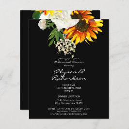 Budget Künstlerisch Sonnenblumen Probe Abendessen