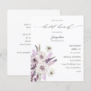 Budget Lavendel Lila Floral Bridal Brunch