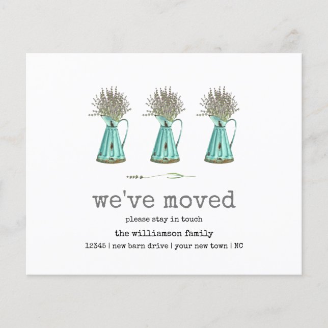 Budget Lavender Wir haben Bewegung Ankündigung ver (Vorderseite)