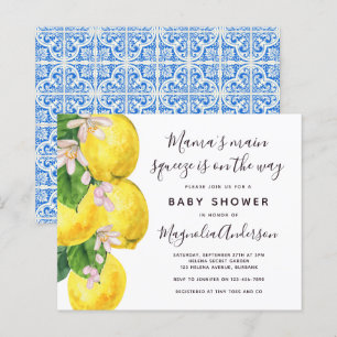 Budget Lemon Main Squeeze Baby Dusche Einladung