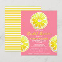 Budget Lemon Slices Bridal Dusche Einladung