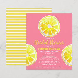 Budget Lemon Slices Bridal Dusche Einladung