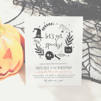 Budget Let's Get Spooky Halloween Birthday Party