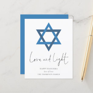 Budget Liebe Light Star der David Hanukkah Card
