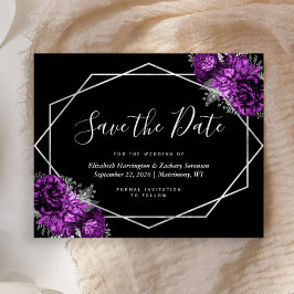 Budget Lila Bläserschwarz Hochzeit Sichern Sie das