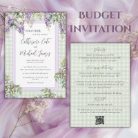 Budget Lila Flieder Grün Elegante Hochzeit