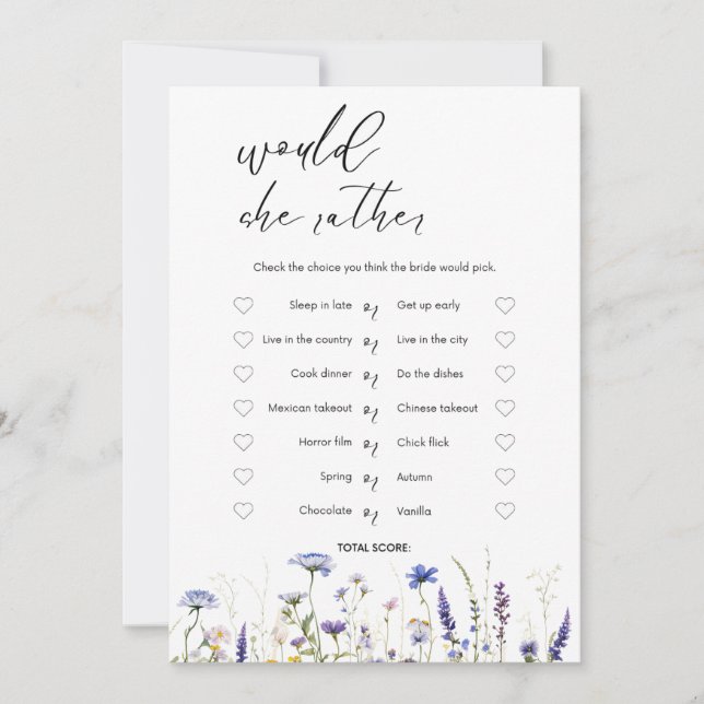 Budget Lila Florals Bridgerton Brautparty Einladung (Vorderseite)