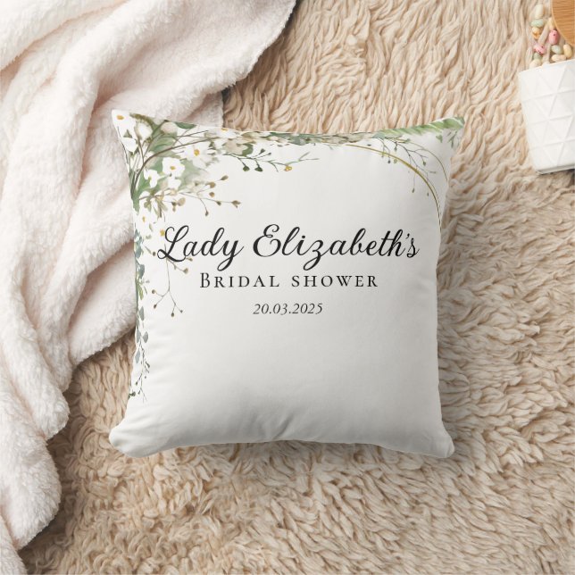 Budget Lila Florals Bridgerton Brautparty Kissen (Decke)