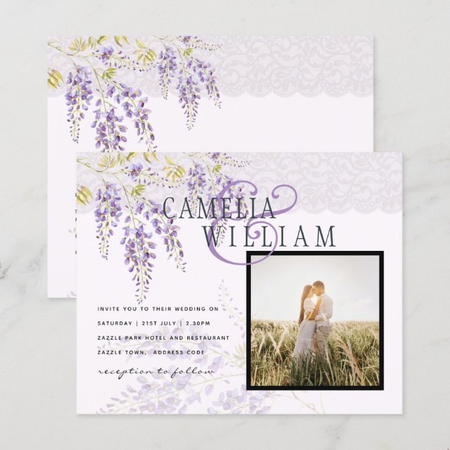 BUDGET Lila Wisteria Ampere and FOTO Wedding (Vorne/Hinten)