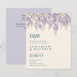 BUDGET Lila Wisteria Sage Blumengarten Hochzeit